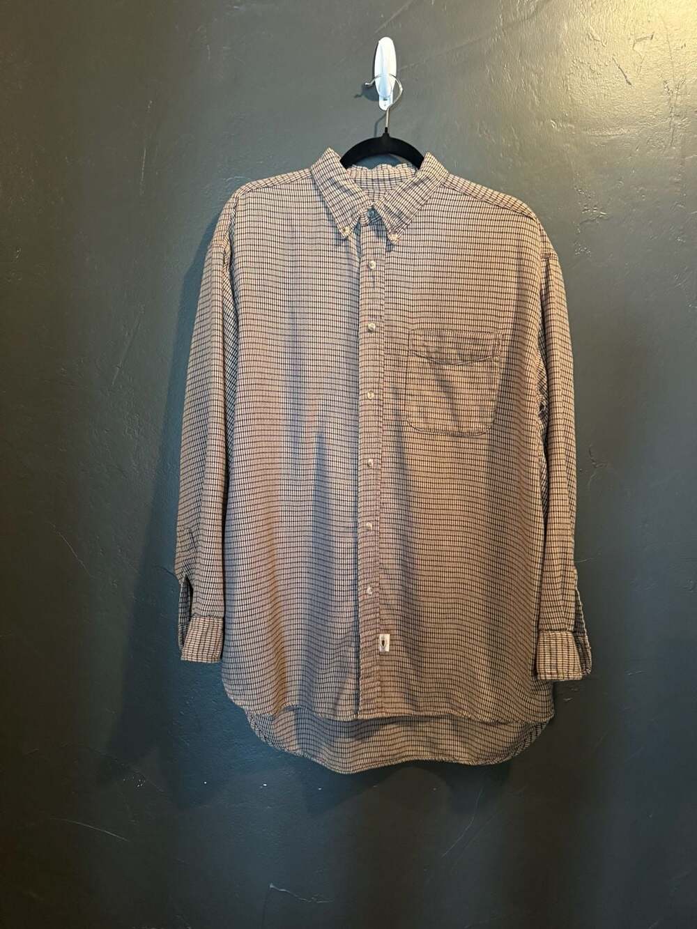 Vintage Ivy Crew Country Classics Houndstooth Button Down Shirt XL